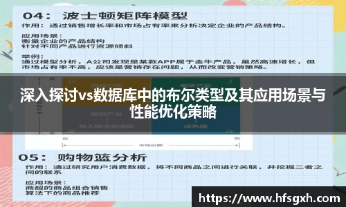 深入探讨vs数据库中的布尔类型及其应用场景与性能优化策略